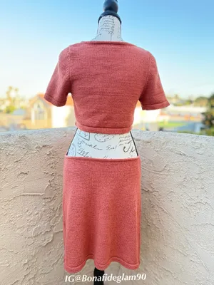 Cult Gaia Billie knit cutout short sleeve mini dress in Jasper size L large NWT thumbnail 7