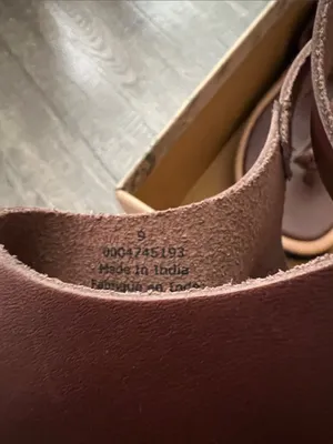 Free People Evie Wrap Coconut Shell Brown Leather T-Strap Sandals thumbnail 6