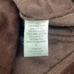 Oleg Cassini Sport Small Full Zip Front‎ Jacket Brown Velour Pockets Y2K Active thumbnail 7