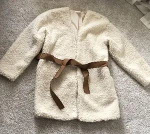 Teddy bear Sherpa jacket coat thumbnail 1