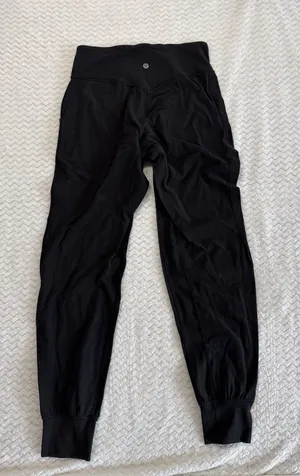 Lululemon Align High Rise Jogger Black Nulu Yoga Pants Size 6 LW5BPXS thumbnail 1