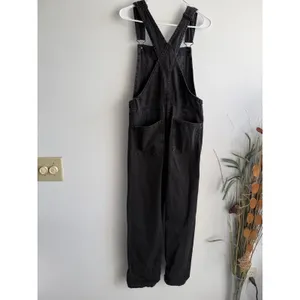 We The Free Free‎ People Women XS Black Denim Overalls Straight Leg OB1141498 thumbnail 2