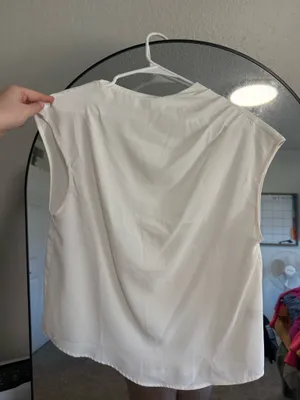 Shein white work top thumbnail 2
