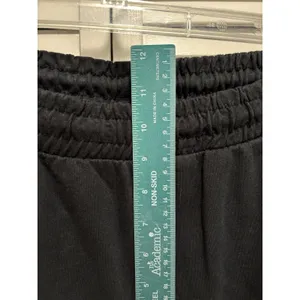 Army Military Jogger Sweatpants Blk/Camo Elastic Tie Waist‎ Sz M Pockets Logo thumbnail 3