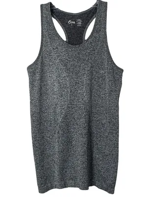 Zyia Active Gray Fog Copper Charged Racerback Tank, EUC, Size Medium thumbnail 4