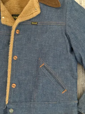maverick denim fleece lined jacket Blue Size 16 thumbnail 5