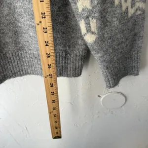 New In Sweater Womens Small Gray Aztec‎ Geometric Pullover Crewneck Soft Knit thumbnail 5