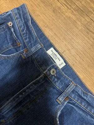 Abercrombie & Fitch Dark Wash High Rise Slim Straight Jeans Size 27 / 4 Long thumbnail 4