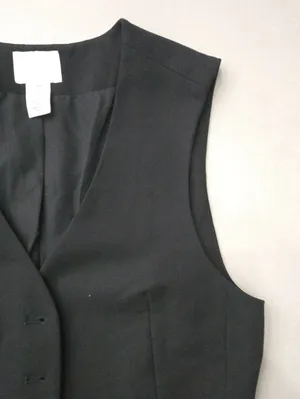 New H&M Black Tailored Women's Vest Size XS thumbnail 5