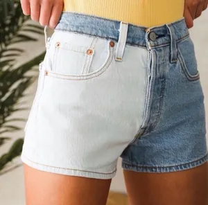 LEVIS‎ Two-Tone Colorblock Denim Shorts thumbnail 1