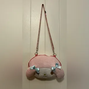 Rare Adorable Sanrio 2022 My Melody From Japan Crossbody Face Bag thumbnail 2
