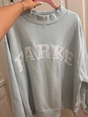 PARKE pale blue mockneck thumbnail 1