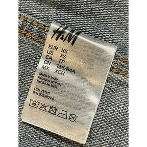 Marvel Jean Jacket Men XS‎ Blue Trucker Comic Big Spell Out D-335 thumbnail 5