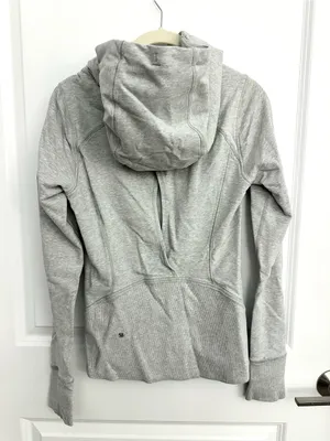 Lululemon Harmony Hoodie in Heathered Light Grey Size 4 thumbnail 4