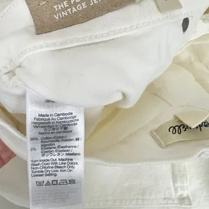 Madewell The Perfect Vintage Jean Tile White High Rise Classic Raw Hem US 30 NWT thumbnail 11