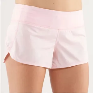 Lululemon Run Speed Shorts Blush Quartz Size 8 Pink sparkly color rare color 🦄 thumbnail 1