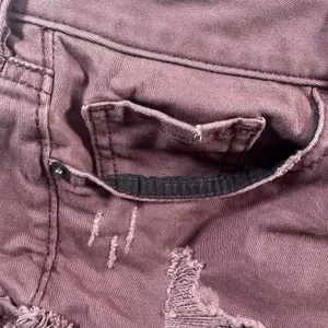express cuffed chino shorts purple low rise shortie size 2 distressed thumbnail 3
