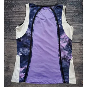 Tail Shirt Women Small Activewear Golf Top Sleeveless Black Purple Space Sky thumbnail 4