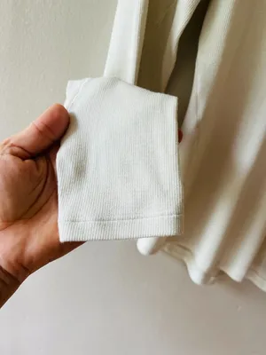 Lululemon Sz 6 Beige Pullover Ribbed Stretch Hold Tight Long-Sleeve Shirt thumbnail 6