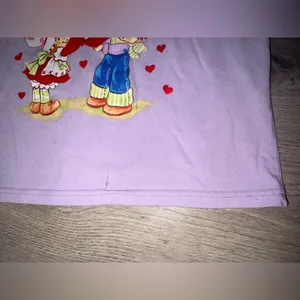 Strawberry Shortcake Y2K Pastel Purple Crop Top Women’s “I Love You Berry much”! thumbnail 4