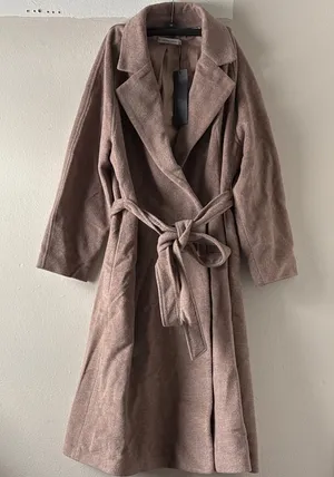 NWT S. Deer / Concept Brown Wool Blend Pea Coat Size L thumbnail 1