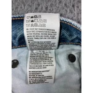 American Eagle Girlfriend Jeans Women 8 Short High Rise‎ Distressed Thrashed thumbnail 11