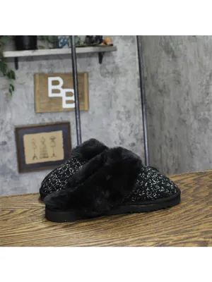NWT Style & Co Rayaa Quilted Faux Fur Slippers 10021612600 Black Beauty 5M thumbnail 11