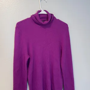 Lauren Ralph Lauren Size-XL Women's Sweater Hot Purple‎ Turtleneck Logo thumbnail 8
