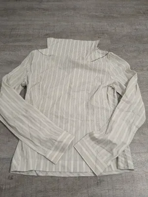Free People Sriped Gray Top Size 12 thumbnail 5