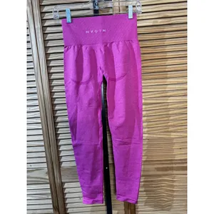 NVGTN Seamless High Waisted Leggings Womens Small Pink Workout Pants New thumbnail 3