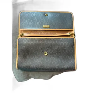 Authentic Vintage Christian Dior Honeycomb Chain Shoulder Clutch Bag France thumbnail 12
