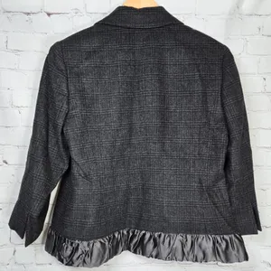 Body by‎ Victoria Plaid Wool Blend Blazer Skirt Suit Set Size 10 thumbnail 3