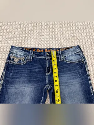 Rock Revival Betty cropped denim capri jeans size 32 thumbnail 7