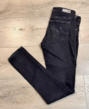 AG Adriano Goldschmied The Legging Jeans Womens Size 26 Black Super‎ Skinny thumbnail 1