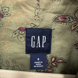 Y2K Gap Women's Brown Patchwork Plaid Herringbone Blazer Jacket Size 6 Earthtone thumbnail 8