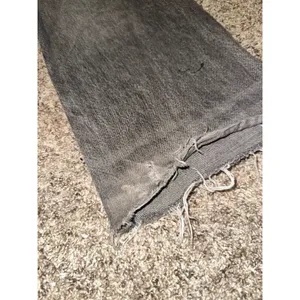 Zara TRF High-Rise Wide-Leg Jeans Grey Faded Wash Raw Hem 6045/224/811 Size 4 thumbnail 7