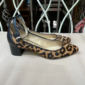 Sam Edelman Lola Leopard Calf Hair Heel‎ Size 6 thumbnail 4