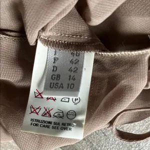 Tan Spaghetti Strap slip Dress Size 10 thumbnail 5