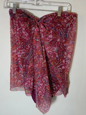 Lauren Ralph Lauren Red Paisley Swimsuit Size 10‎ thumbnail 1
