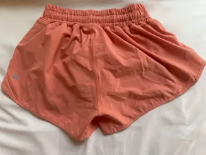 Lululemon 2.5" coral Hotty Hot Shorts thumbnail 2