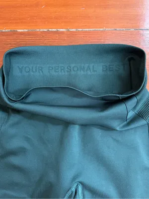 Abercrombie & Fitch YPB Seamless Core Hunter Green Leggings Sz Small 💚🍄 thumbnail 4