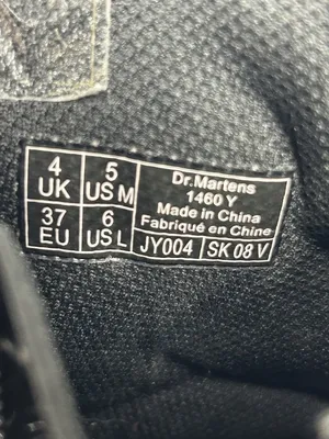 Dr. Martens 1460 Bex Smooth Black Leather Lace Up Boots Womens Size 6 / Mens 5 thumbnail 5