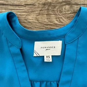 Tuckernuck POMANDER PLACE‎ Capri Blue Crepe Kenzo Dress xS Boho Prairie thumbnail 6