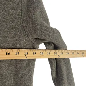 Loft Women's Size Medium Green Gray‎ V Neck Soft Babydoll Sweater thumbnail 8