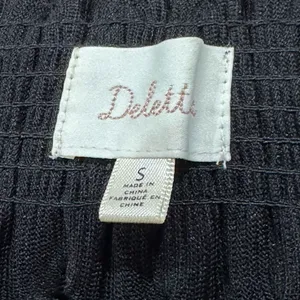 Anthropologie Deletta Black Off The Shoulder Top Women’s Small thumbnail 3