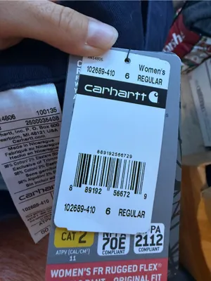 NWT Carhartt Flame Resistant Rugged Flex Navy Blue Canvas Original Fit Pants thumbnail 4