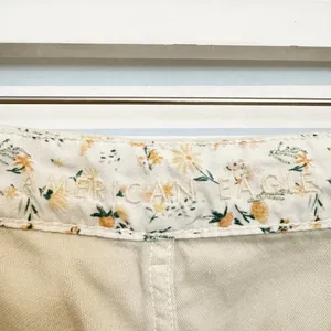 American Eagle Utility Pants Size‎ 8 Khaki High Rise Straight Utilitarian Indie thumbnail 4