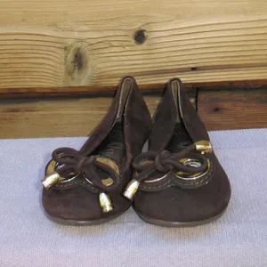 Jeffrey Campbell Brown Suede Ballet Flats thumbnail 3