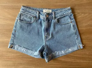 Pacsun Denim Mom Shorts Marble Acid thumbnail 4