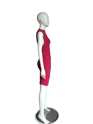 NWT Rumored Red Mock Neck Bodycon Dress thumbnail 3